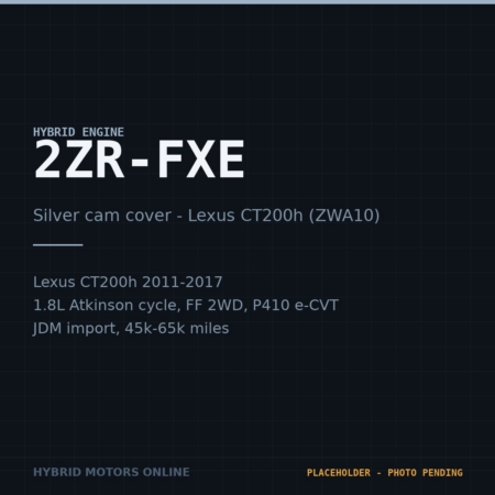 Product image - 2011 2012 2013 2014 2015 2016 2017 Lexus CT200h 1.8L Hybrid Engine JDM 2ZR-FXE Silver